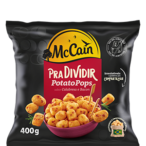 McCain Potato Pops sabor calabresa e bacon